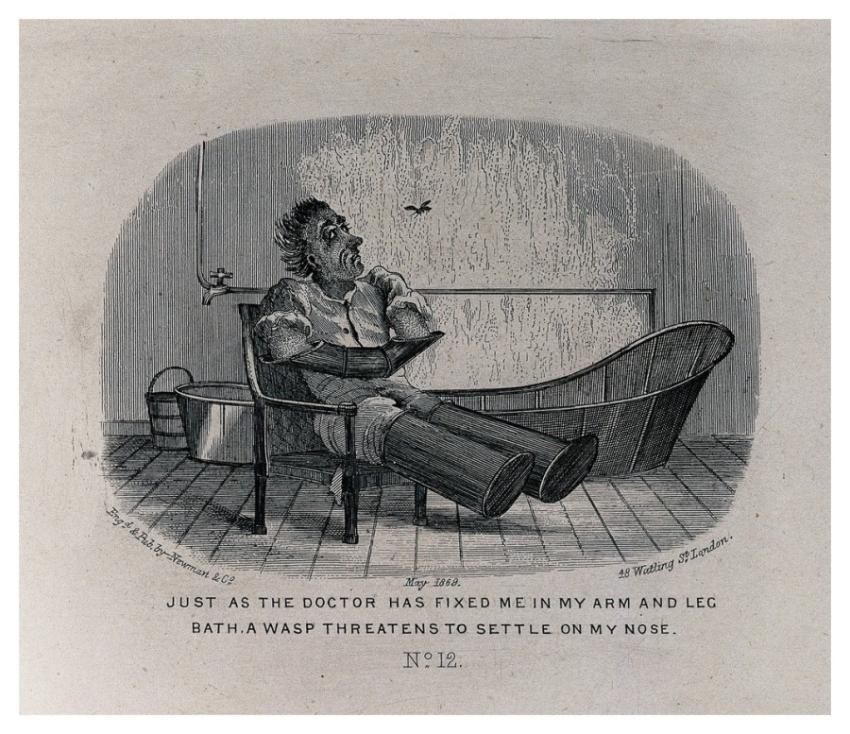 man visiting health resort his