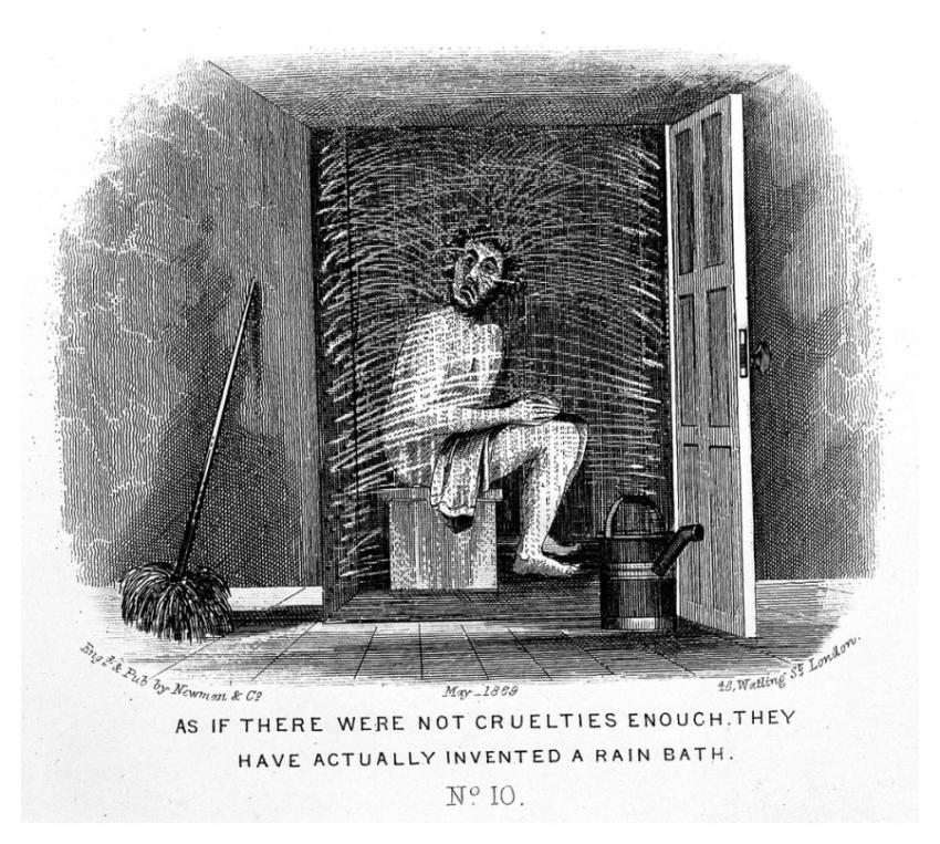 man visiting health resort is