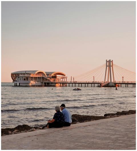 Sunset Durres Beach Couple