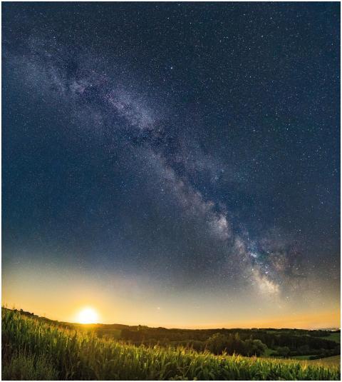 Captivating view of the Milky Way galaxy with a su
