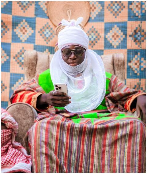 man in Hausa royal traditional attire