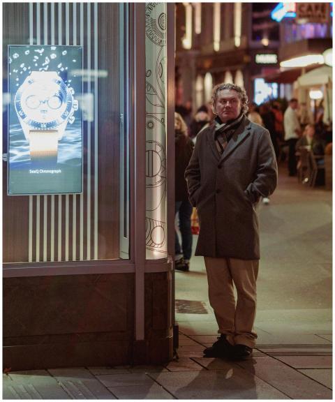 Man Urban Night Street