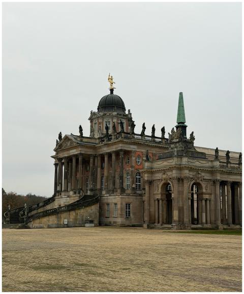 A grand historic palace in Potsdam, Germany, with