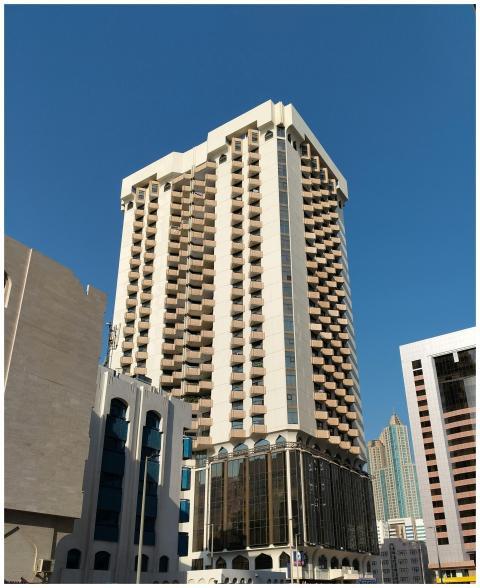 High-rise buildings in a city downtown with clear