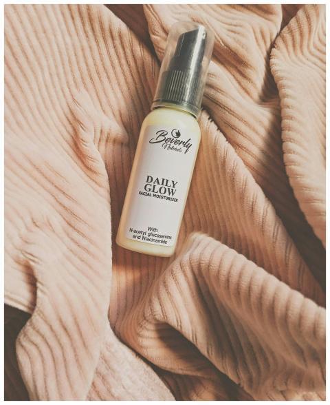 Beverly Hills Daily Glow Facial Moisturizer on sof