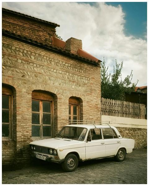 Vintage Car Parked Rustic