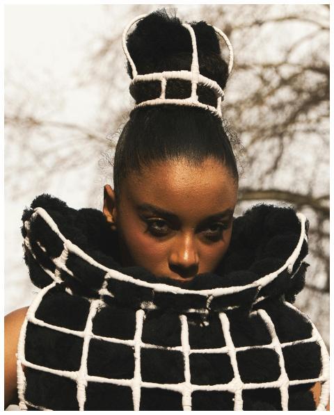 Unique Fashion Portrait Geometric