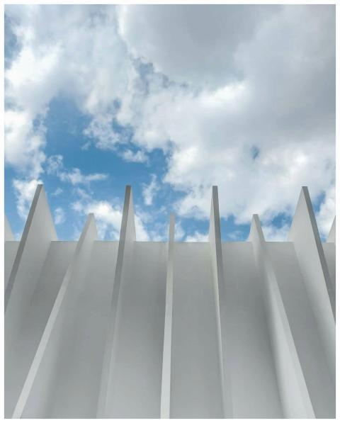 Abstract view of contemporary architecture in Braz