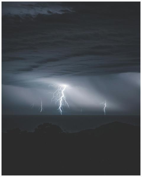 Shiny dangerous majestic lightnings with thunder i