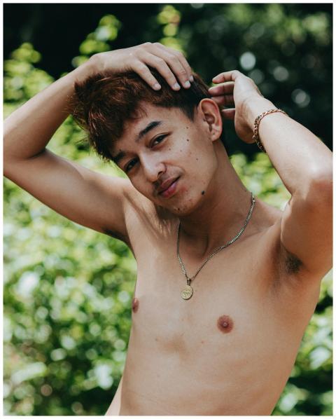 Young Man Nature Relaxed