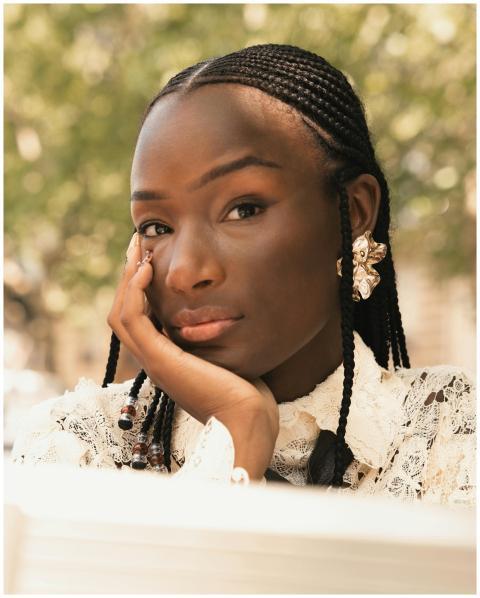 Elegant Portrait Thoughtful Woman