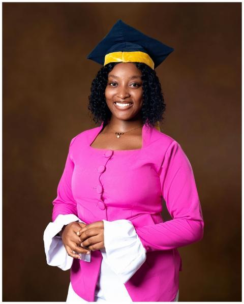 Cheerful African Graduate Vibrant