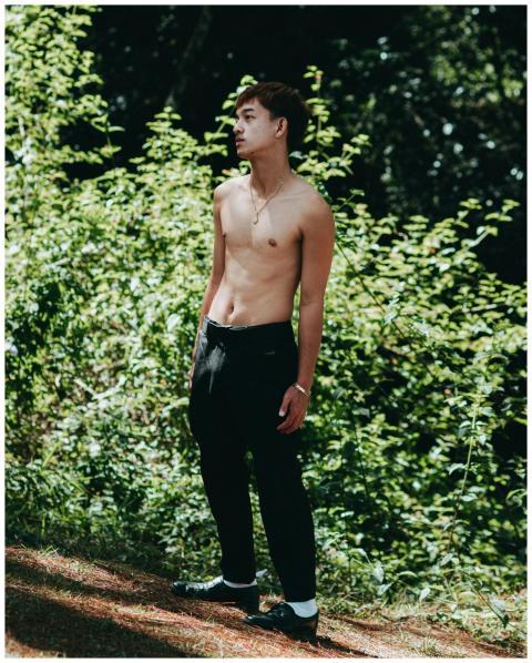 Young Man Nature Sunlit