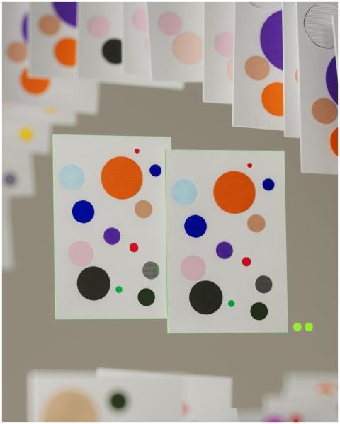 A vibrant and artistic representation of circles o