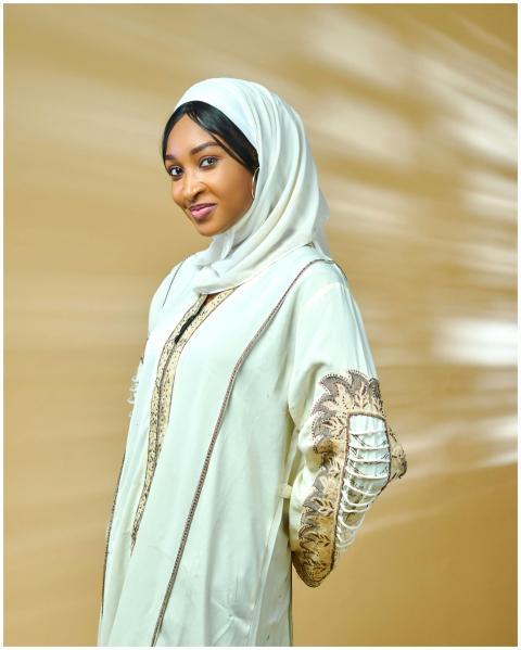 Elegant Woman Traditional White