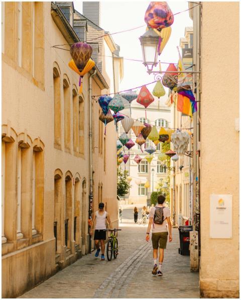 Charming European Street Festive