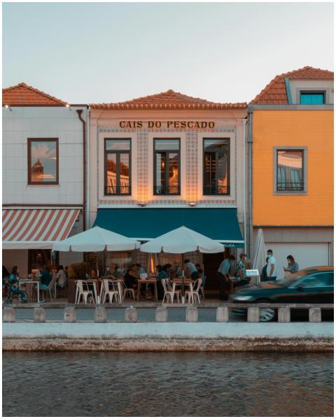 Outdoor dining at a picturesque restaurant along A