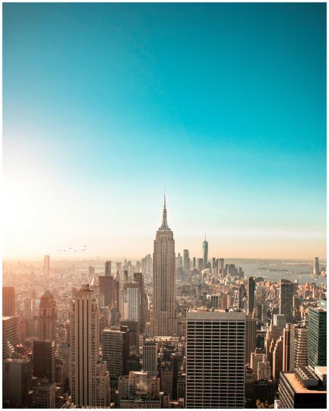 Breathtaking view of New York City's skyline featu