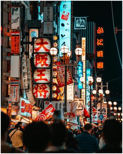 Explore the vibrant nightlife of Osaka's Dotonbori