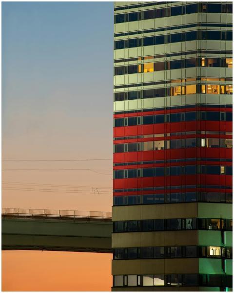 Läppstiftet building in Gothenburg during sunset,
