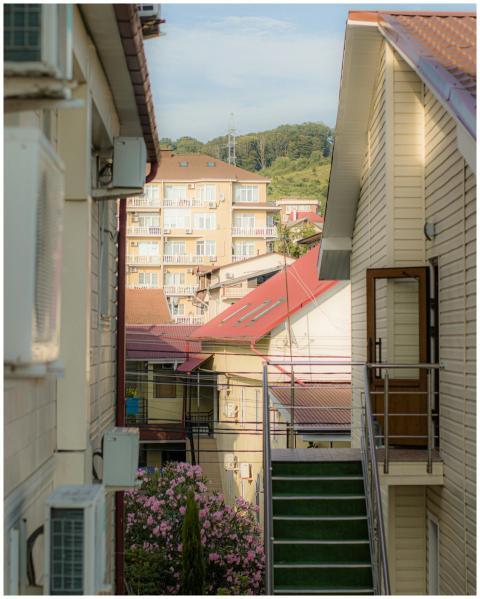 Charming view of Sochi's urban residential area wi