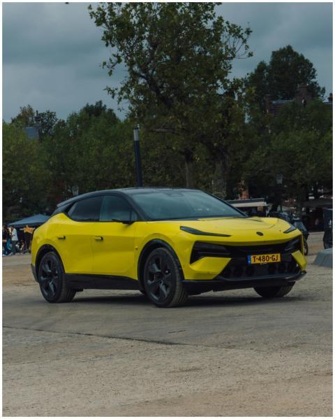 Sleek Yellow Sports Car