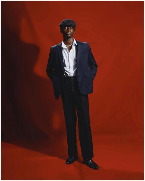 Elegant portrait of a stylish man in Ghana with a