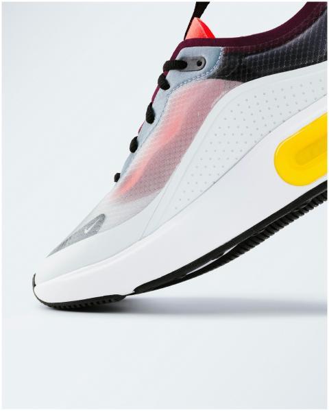 Stylish sneaker showcasing vibrant colors on a cle