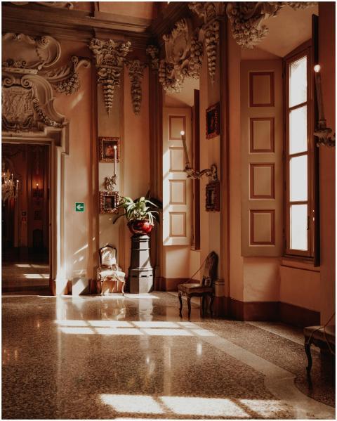 Elegant interior of a luxury mansion in Stresa, It
