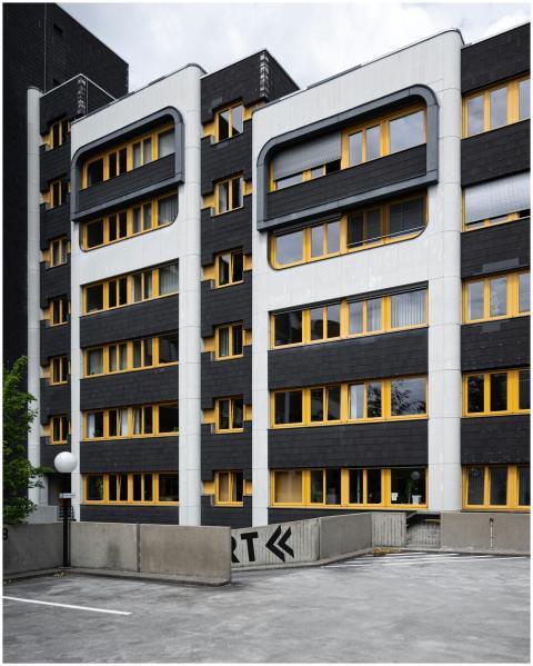 Contemporary building with bold design in Berlin,