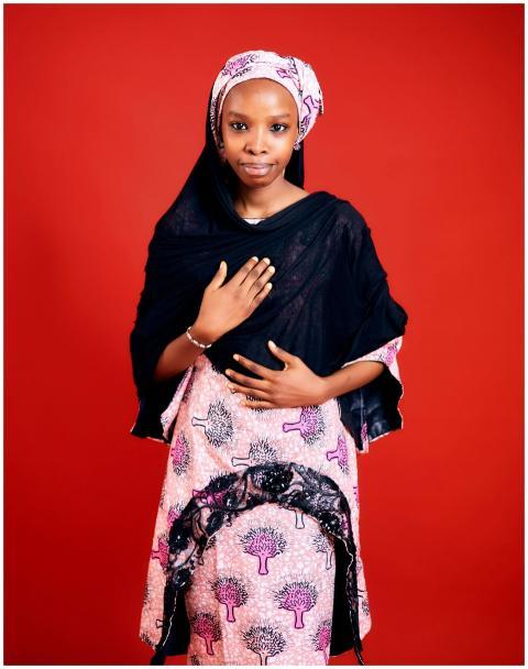 Traditional Attire Portrait Red