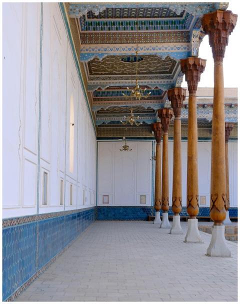 Elegant Islamic architectural design with wooden c