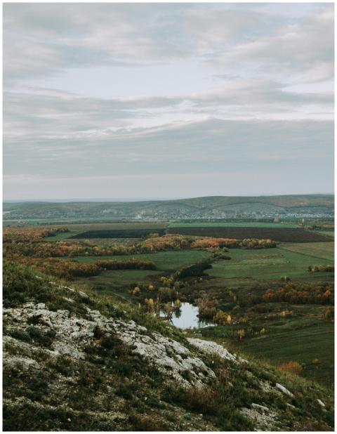 Captured autumnal landscape in Bashkortostan with