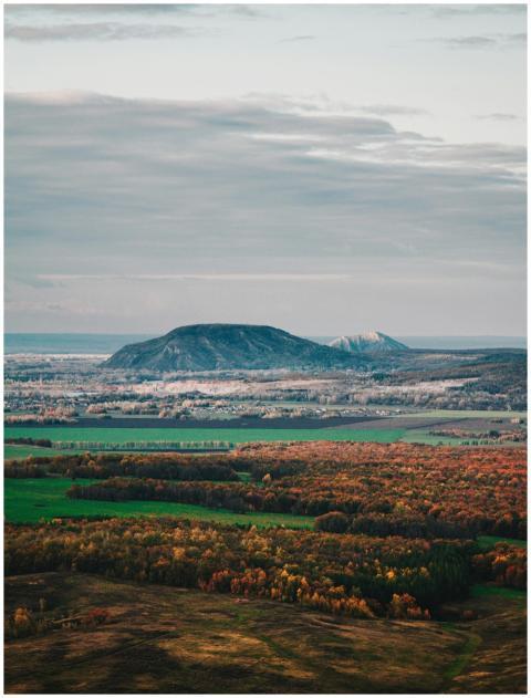 A beautiful autumn landscape view of Bashkortostan
