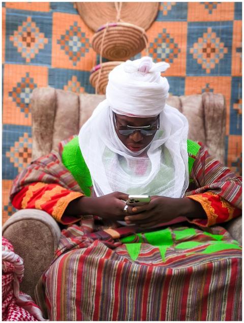 man in Hausa royal traditional attire