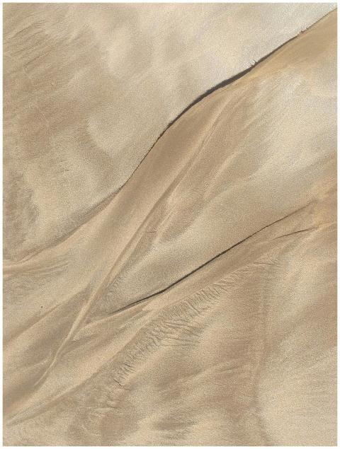 Serene beach scene with golden sands sculpted by g