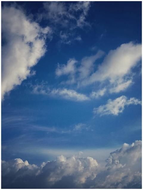 Vibrant Cloudscape Clear Blue