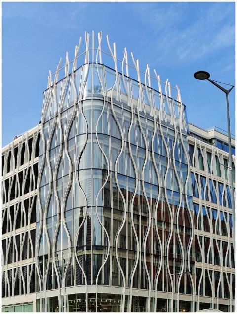 Striking modern architecture of the Flow Building