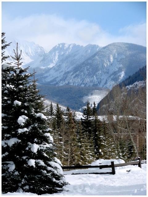 Scenic Snowy Mountain Landscape