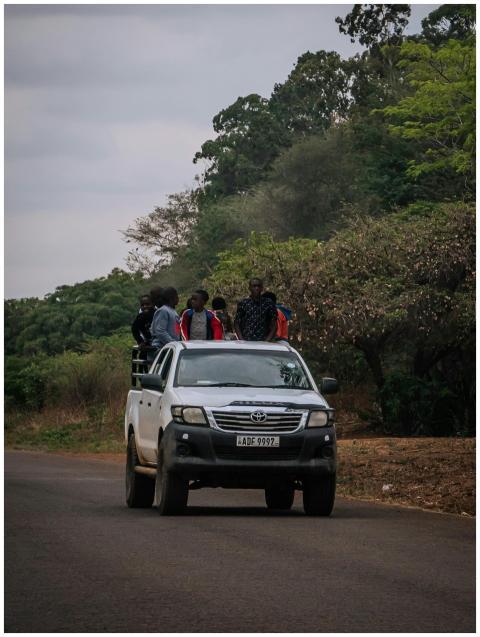 Group People Truck Rural