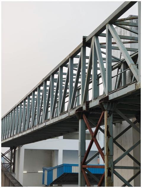 Industrial Overpass Steel Girders