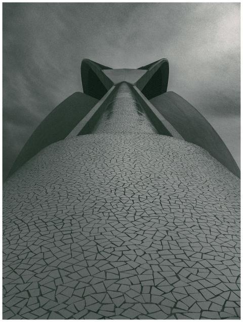 A striking low angle shot of modern architecture f