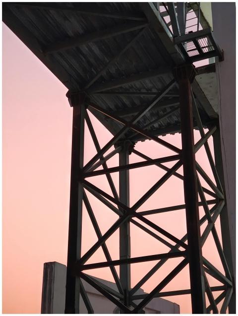 Industrial Metal Structure Against