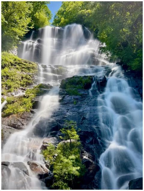 Dawsonville's Amicalola Falls cascading over rocks