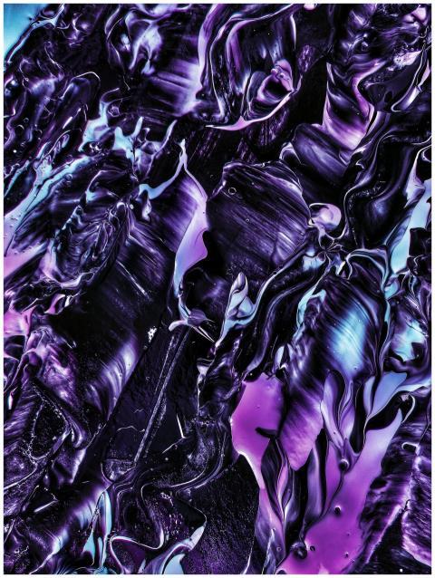 Dynamic abstract expressionism painting with vibra