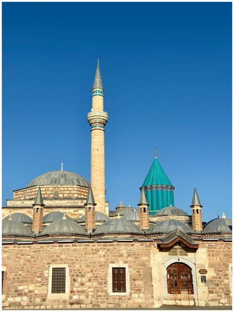 Beautiful Mevlana Museum with Islamic architecture
