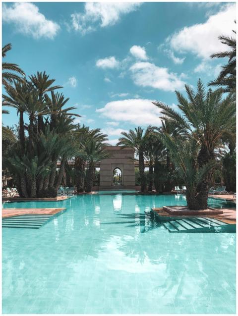 Discover tranquility at this serene pool surrounde