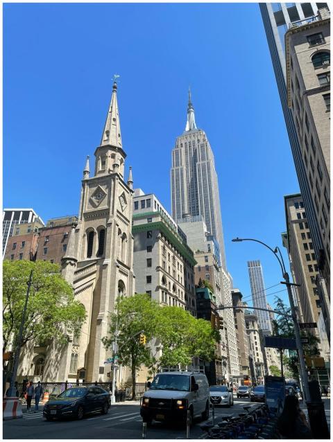 View of the Empire State Building from Fifth Avenu