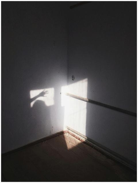 A captivating play of light and shadow creates abs