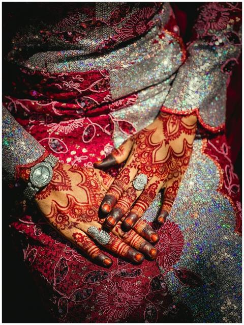 Detailed Henna Design Bride